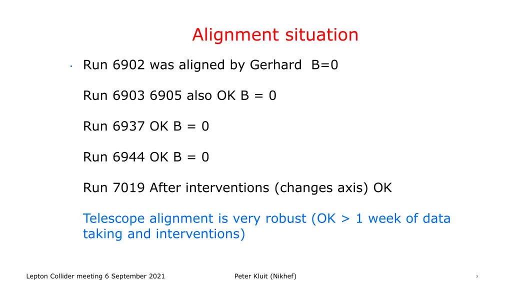 alignment situation