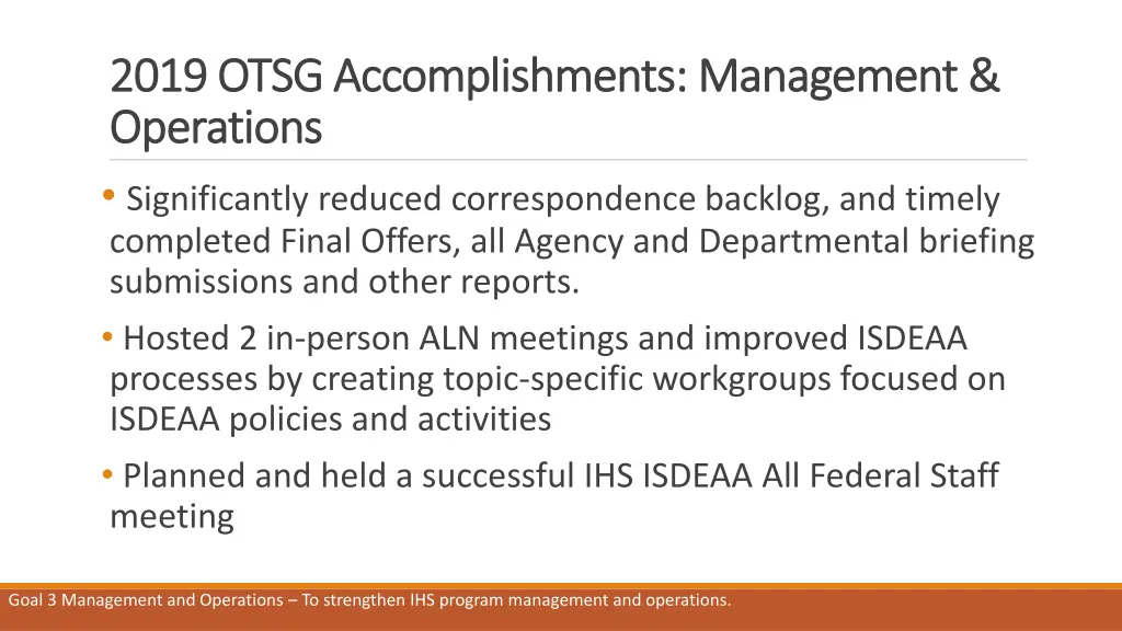 2019 2019 otsg accomplishments management otsg
