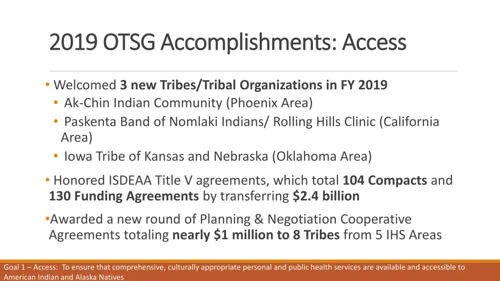 2019 otsg accomplishments access 2019 otsg