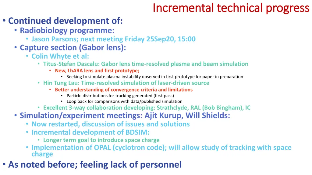 incremental technical progress incremental