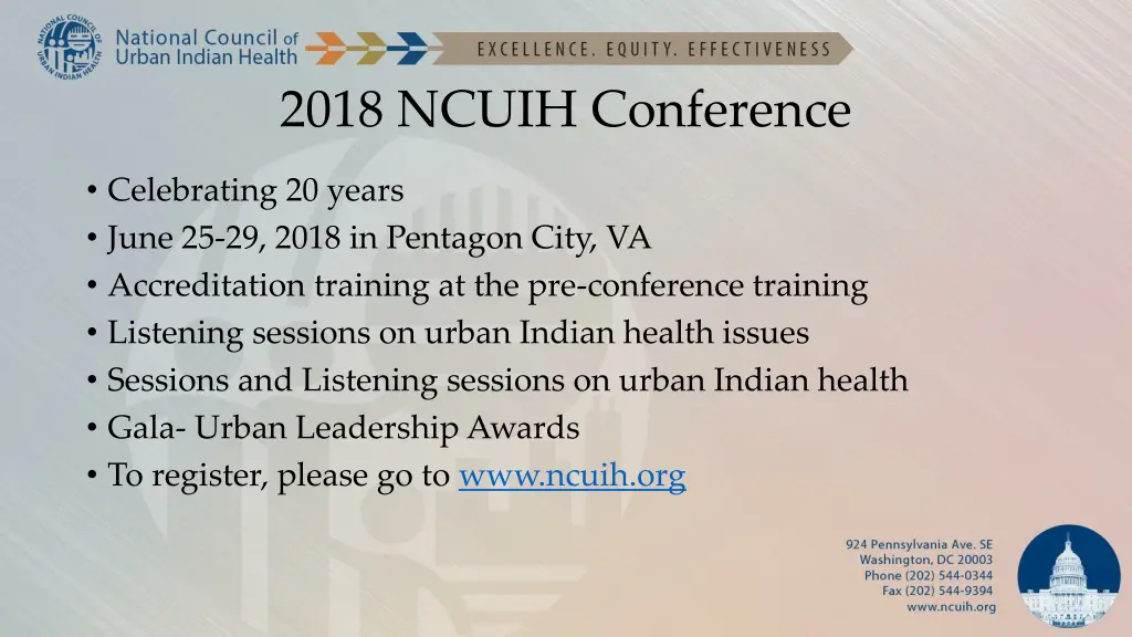2018 ncuih conference