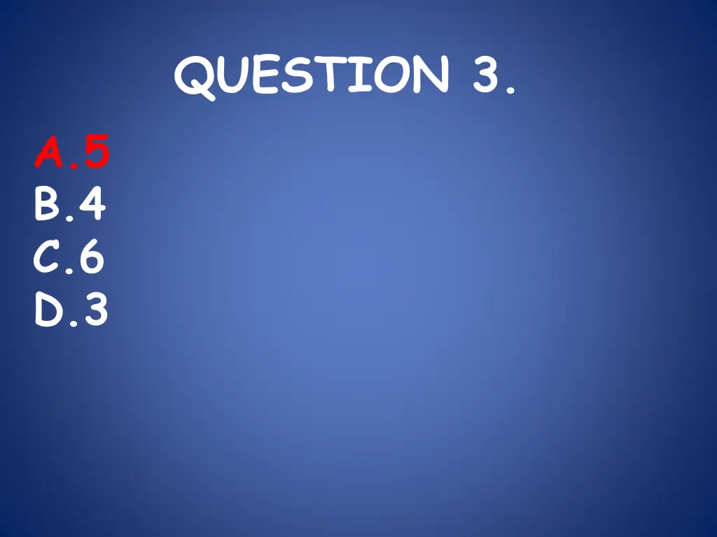 question 3 1