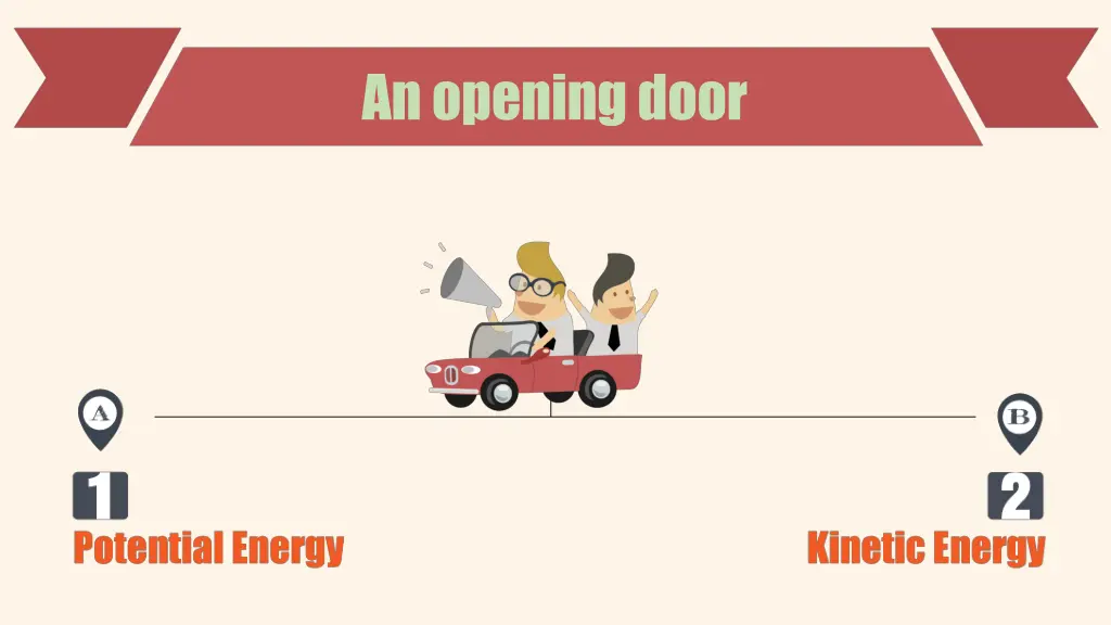 an opening door