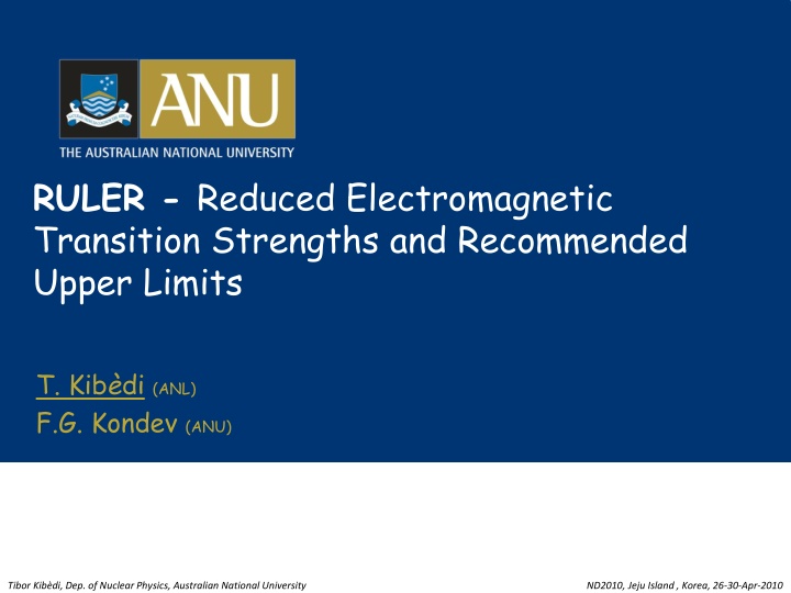 ruler reduced electromagnetic transition