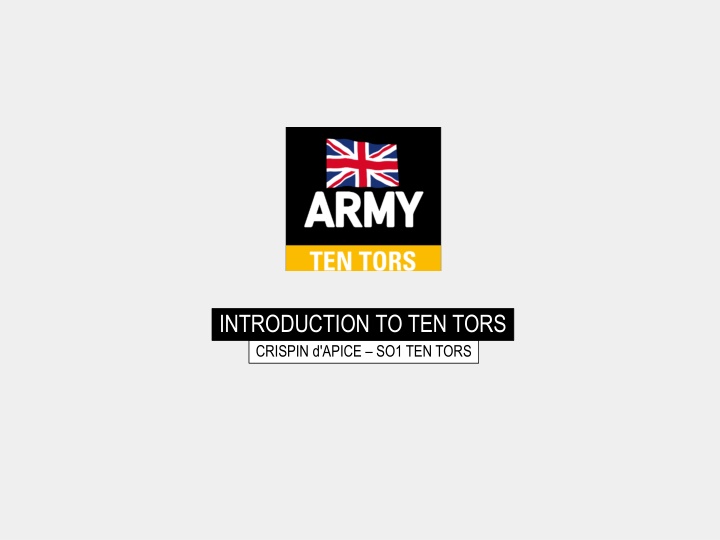 introduction to ten tors