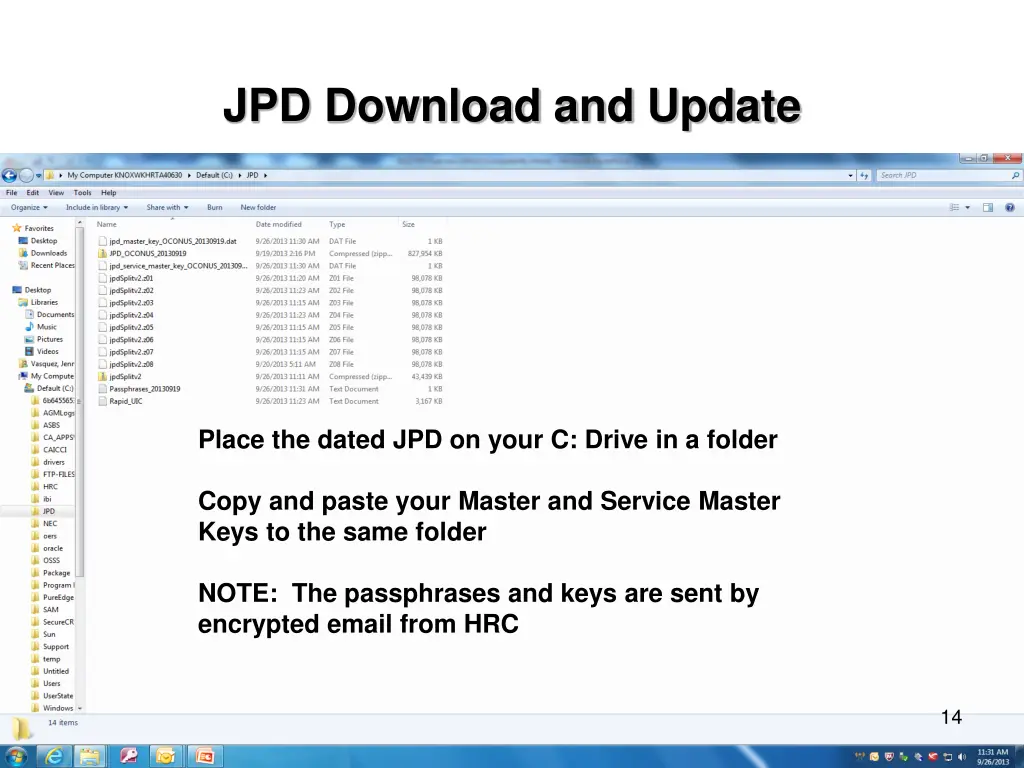 jpd download and update 1