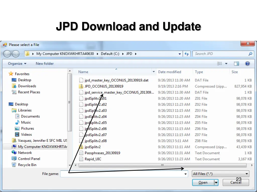 jpd download and update 10