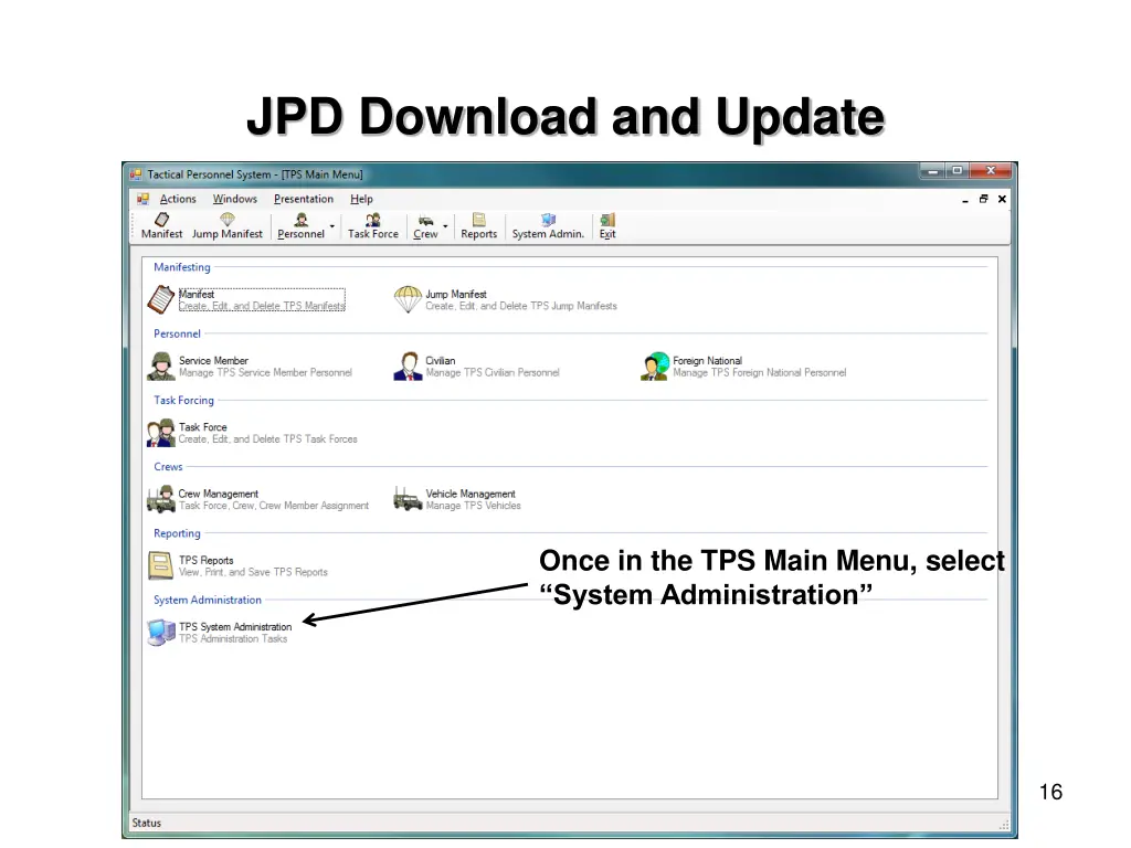 jpd download and update 3