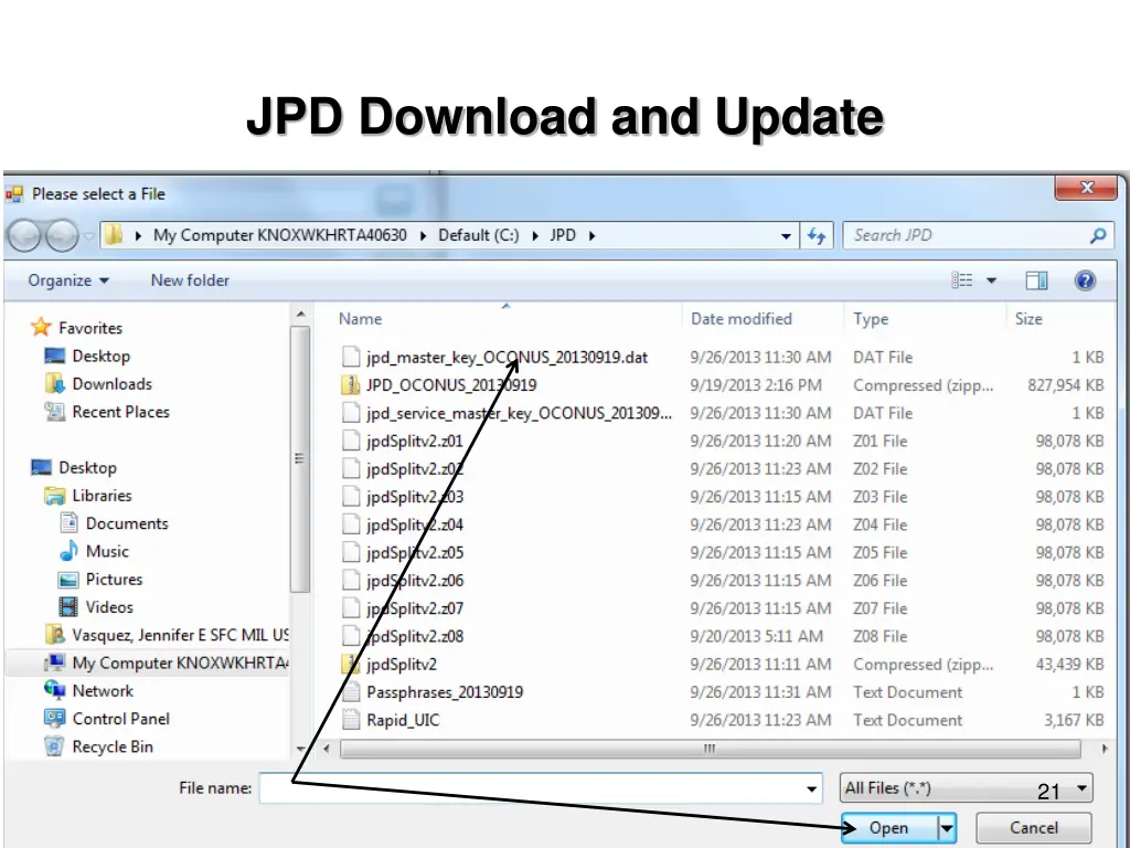 jpd download and update 8