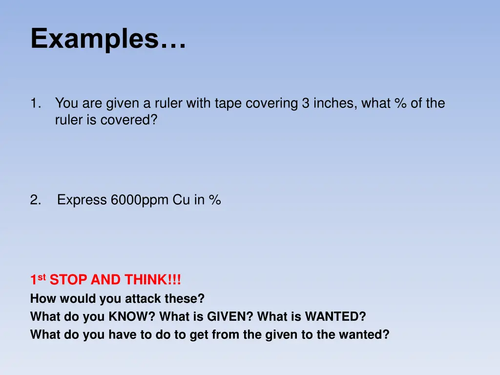 examples