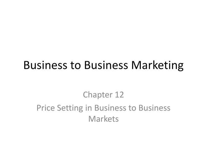 business to business marketing