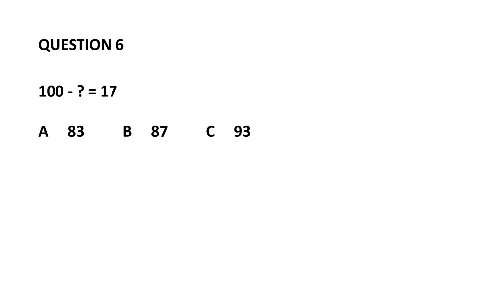 question 6 1