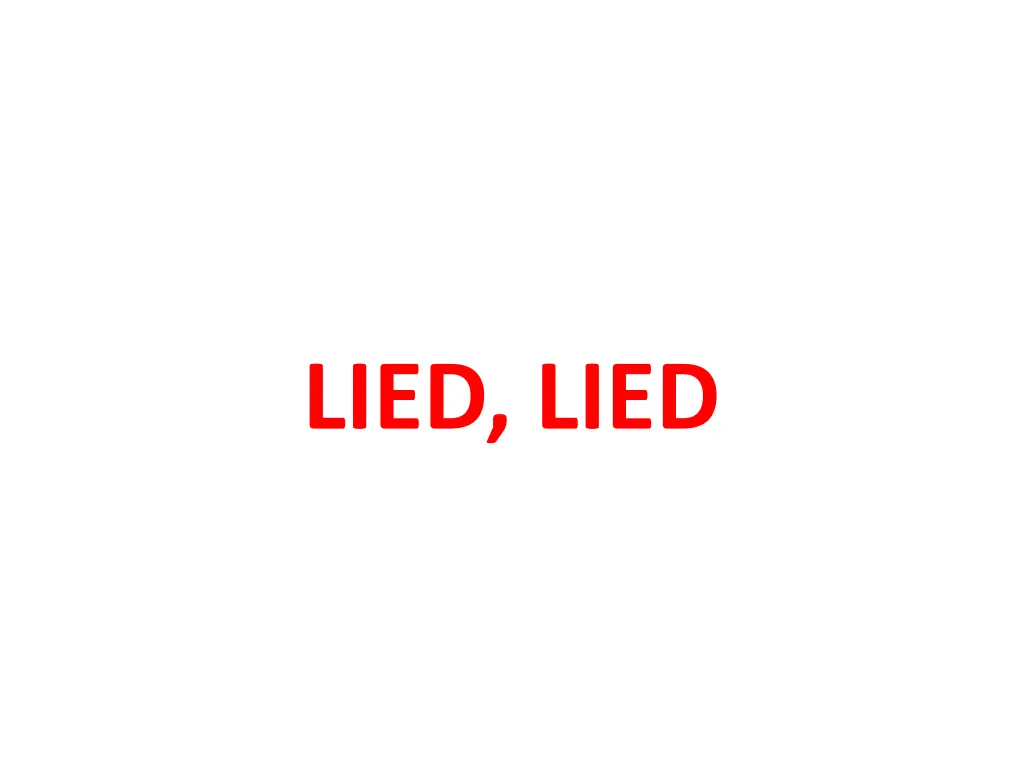 lied lied