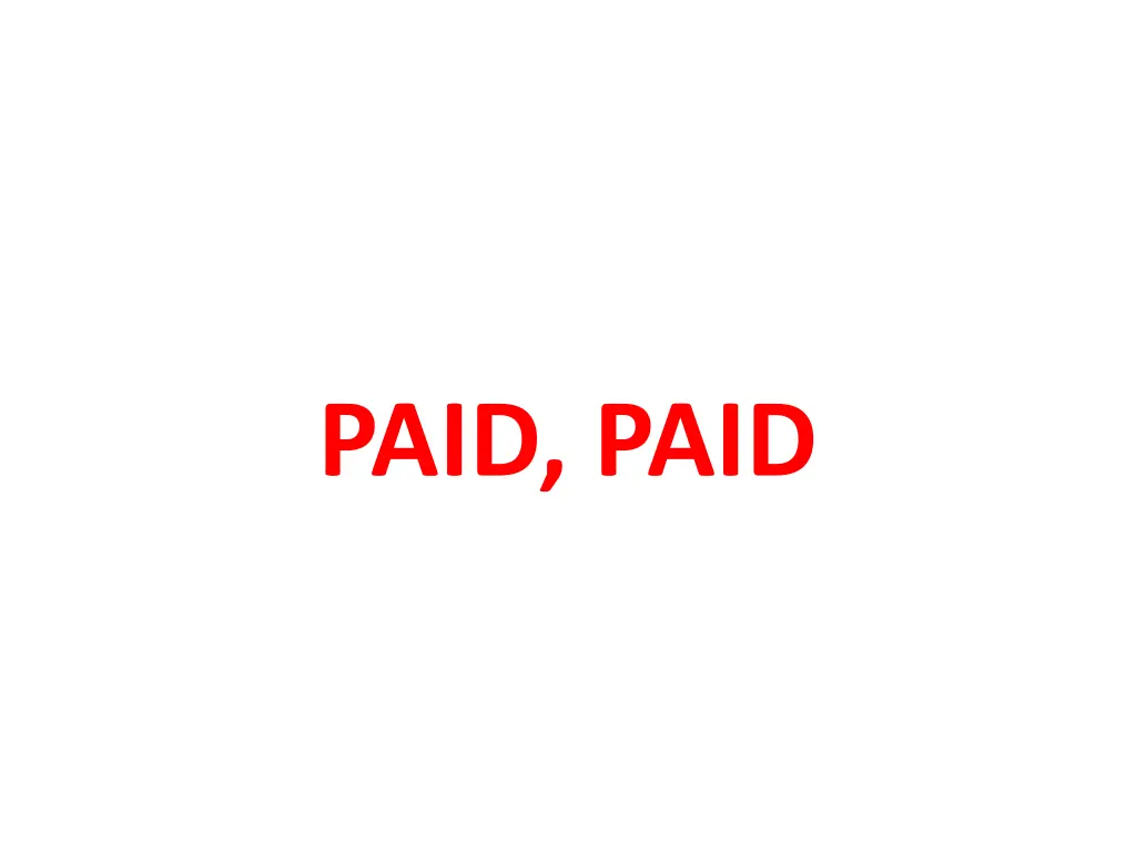 paid paid