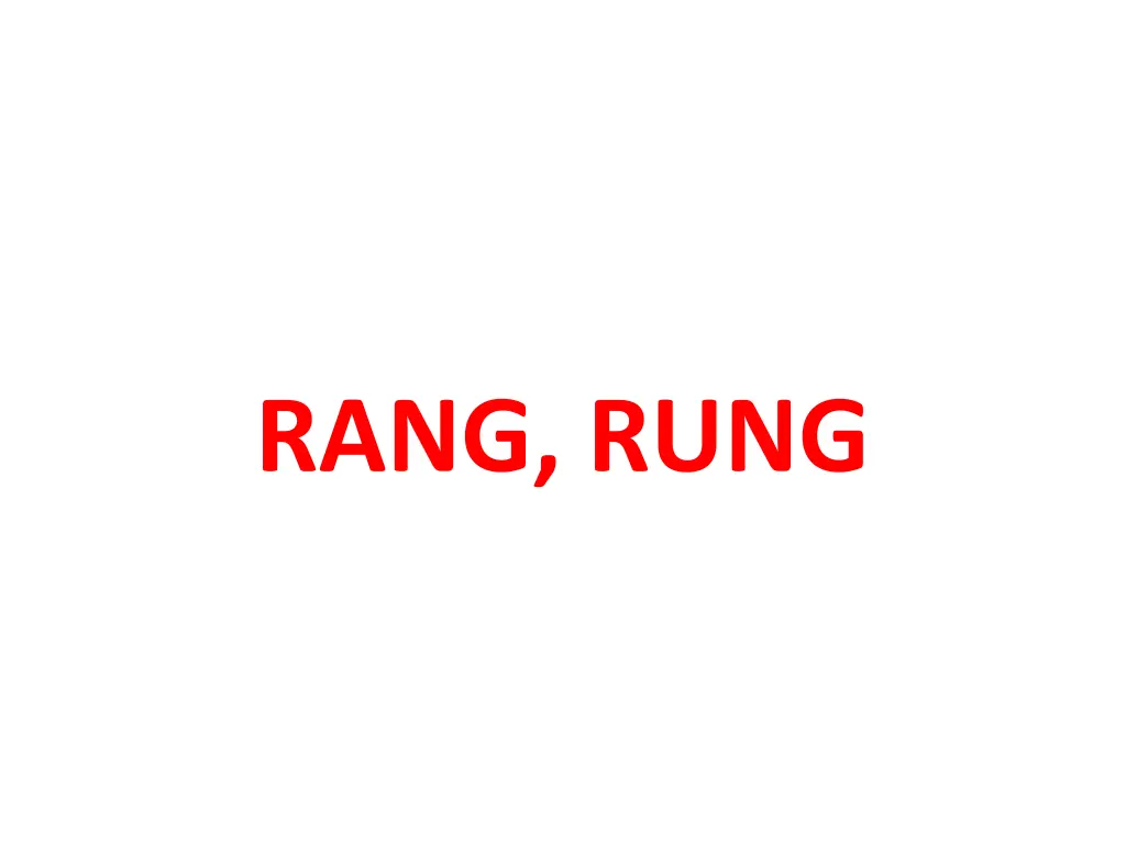 rang rung
