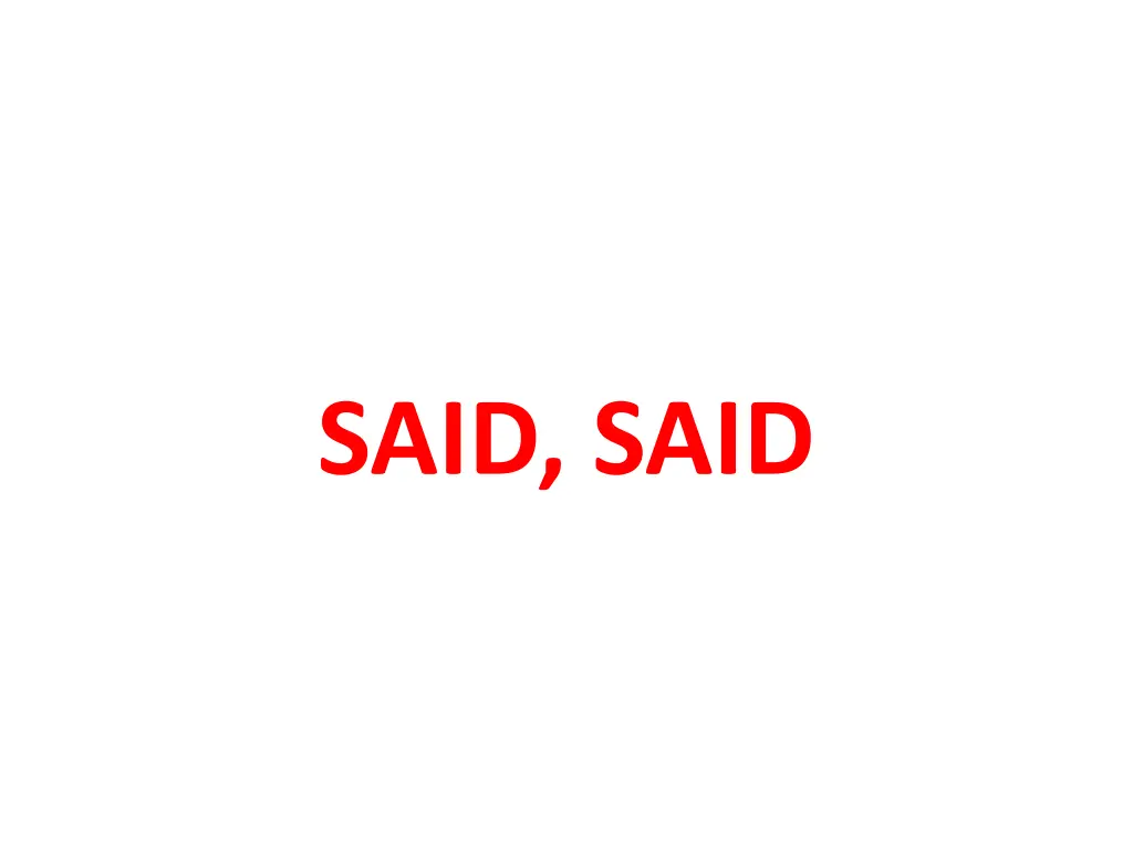 said said