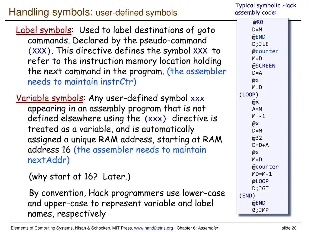typical symbolic hack assembly code 1