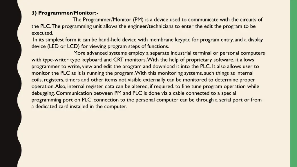 3 programmer monitor