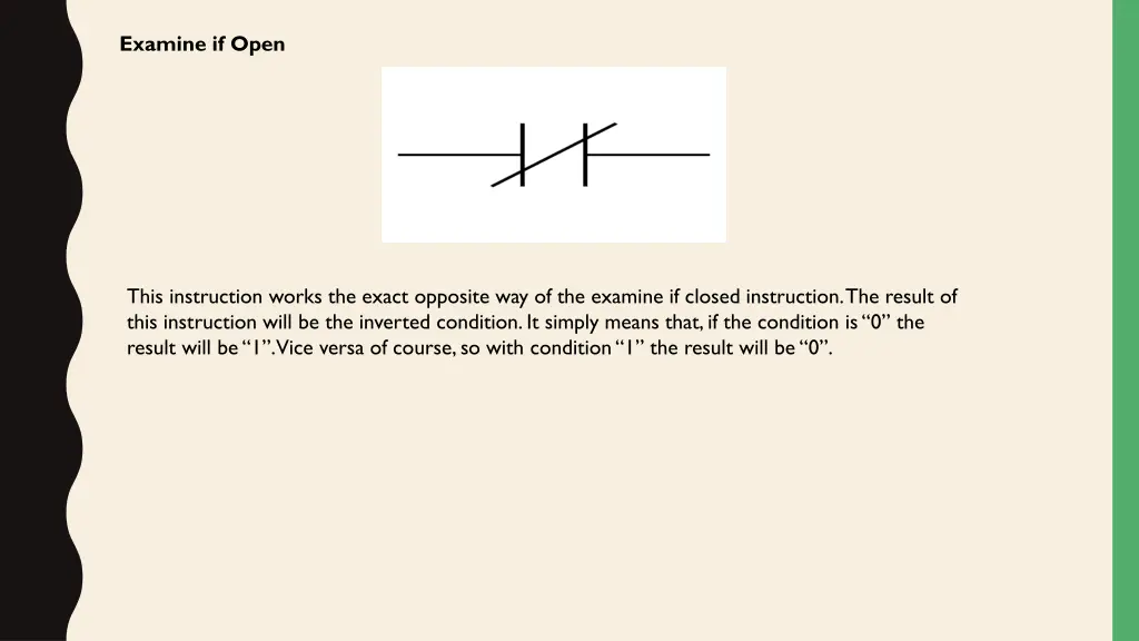 examine if open