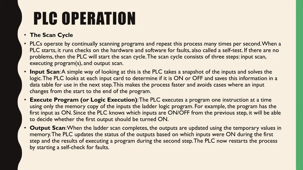 plc operation