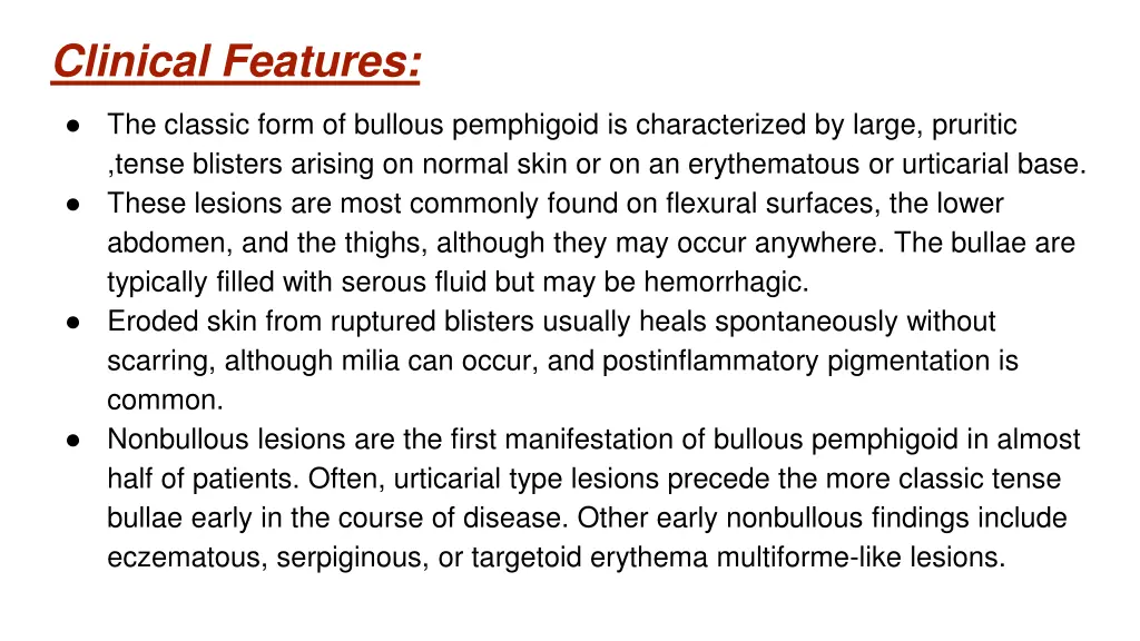 clinical features 1