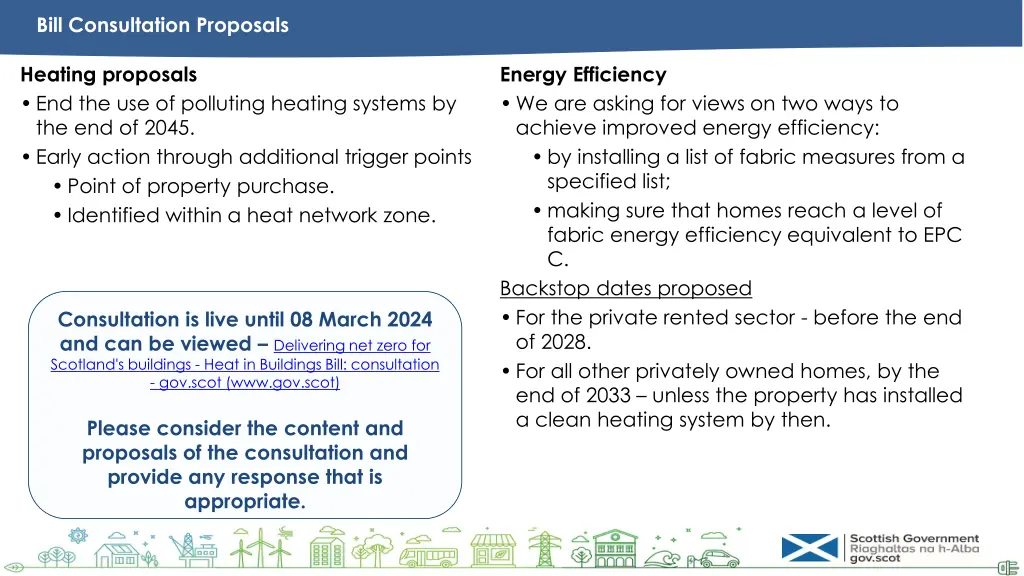 bill consultation proposals