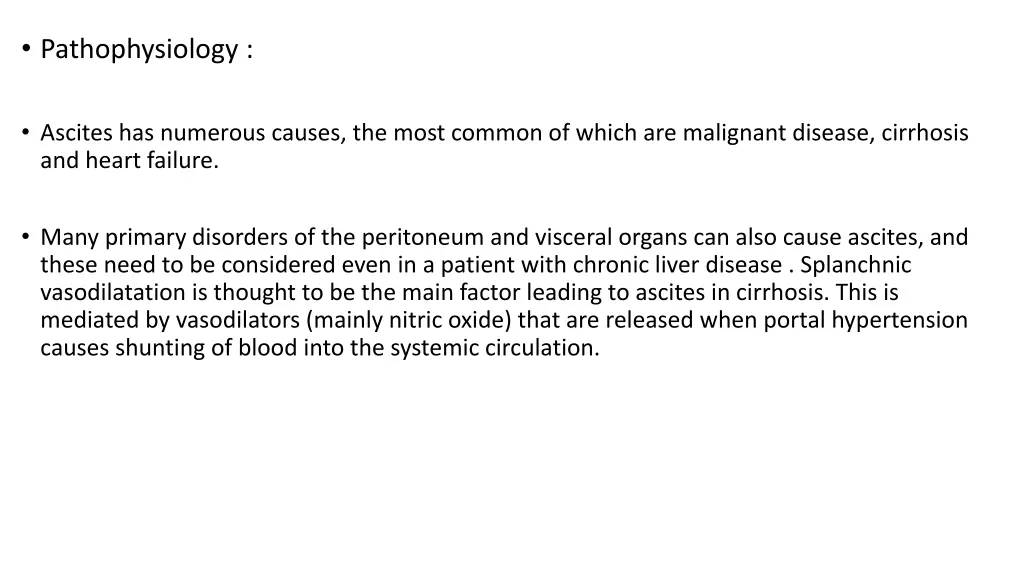 pathophysiology