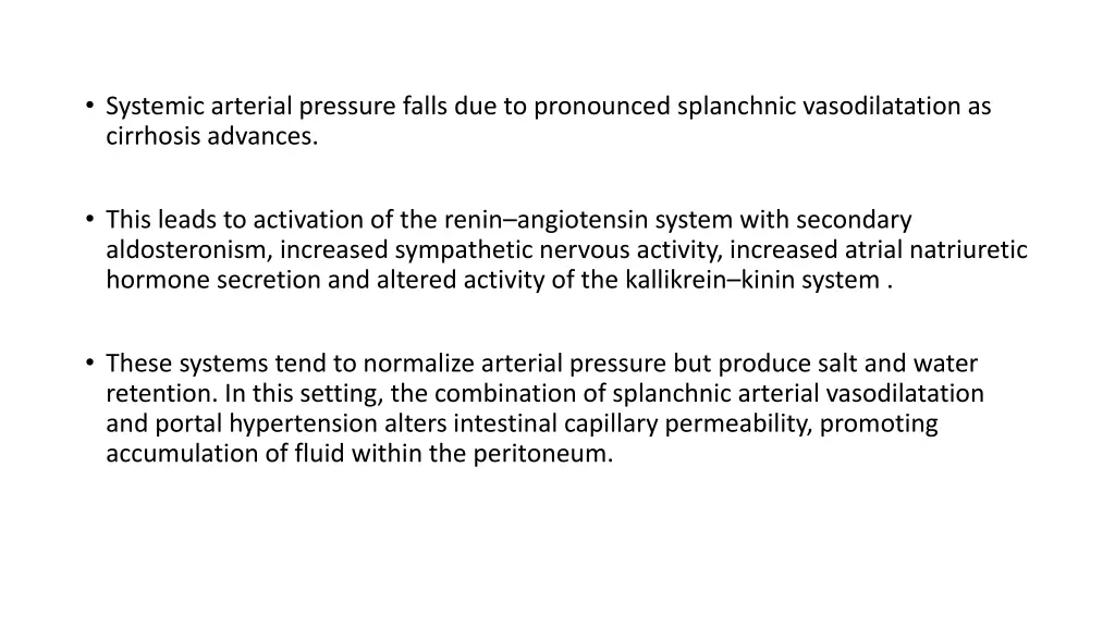 systemic arterial pressure falls