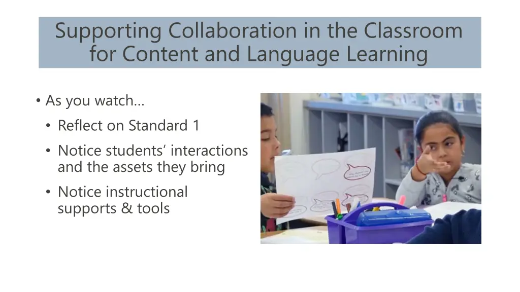 supporting collaboration in the classroom