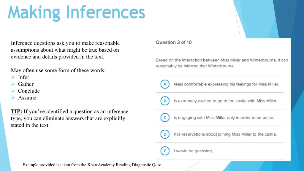 making inferences