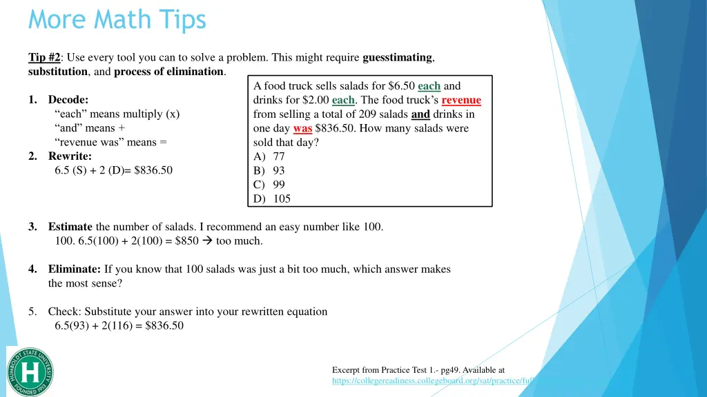 more math tips