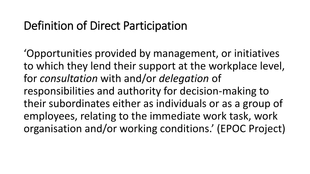 definition of direct participation definition