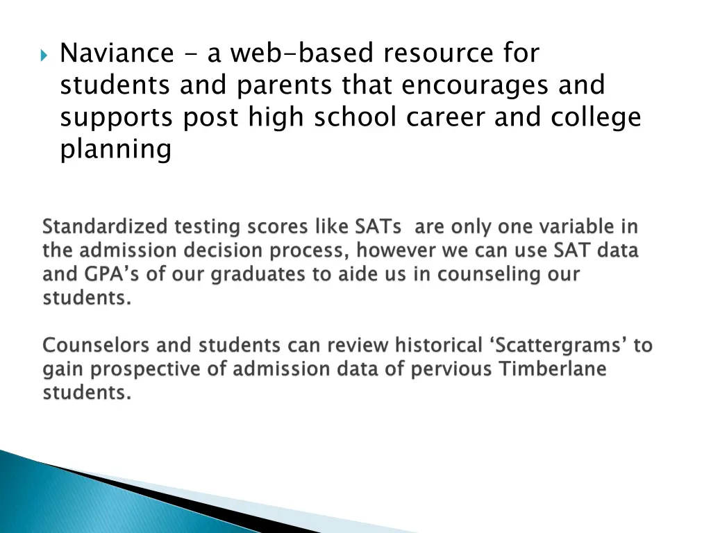 naviance a web based resource for students
