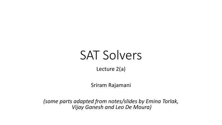 sat solvers