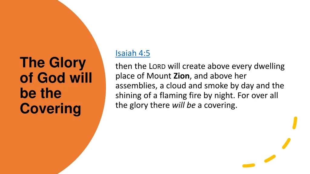 isaiah 4 5 then the l ord will create above every