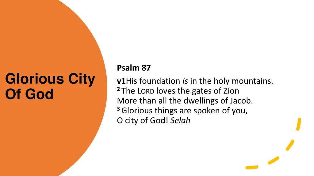 psalm 87 v1 his foundation is in the holy