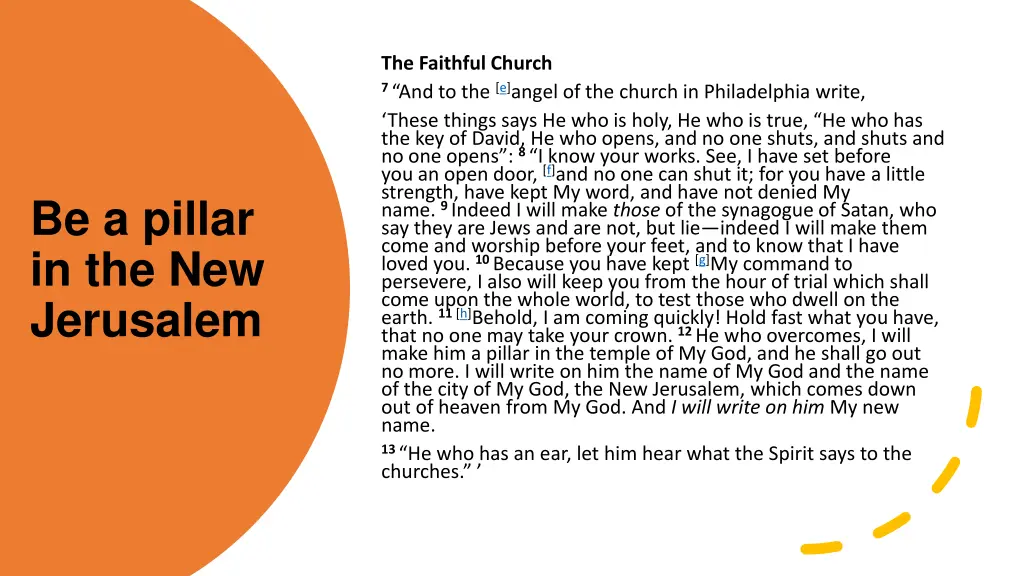 the faithful church 7 and to the e angel