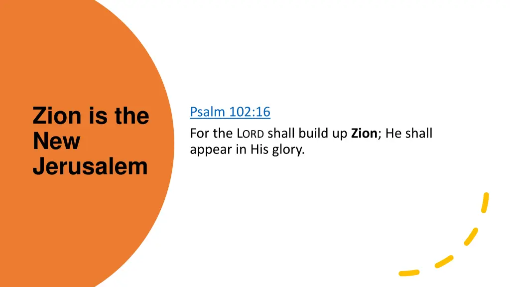 zion is the new jerusalem
