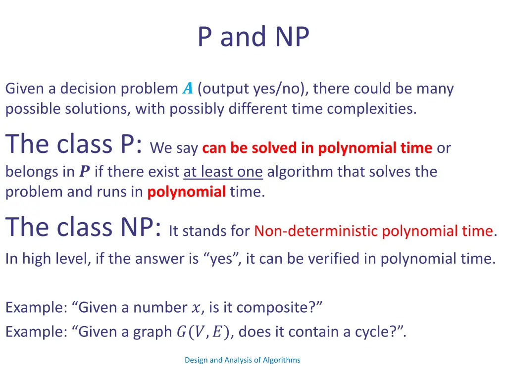p and np 1