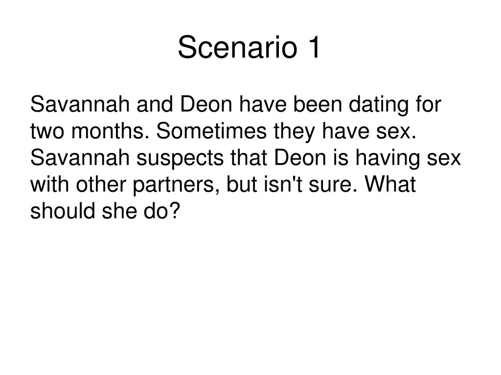 scenario 1