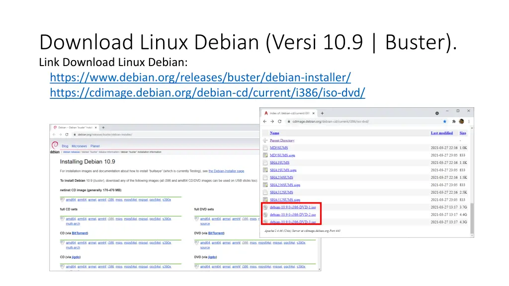 download linux debian versi 10 9 buster link