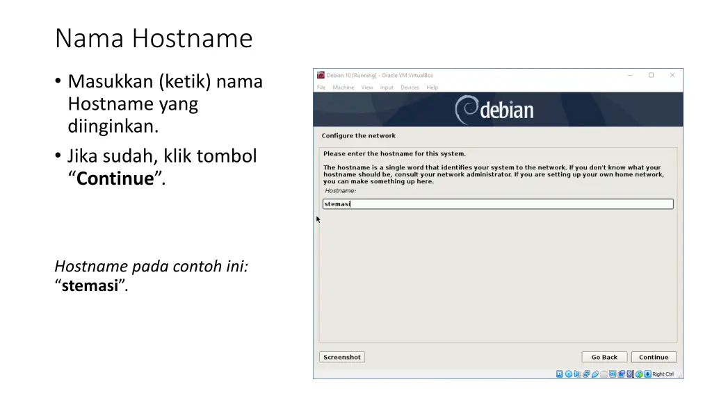 nama hostname