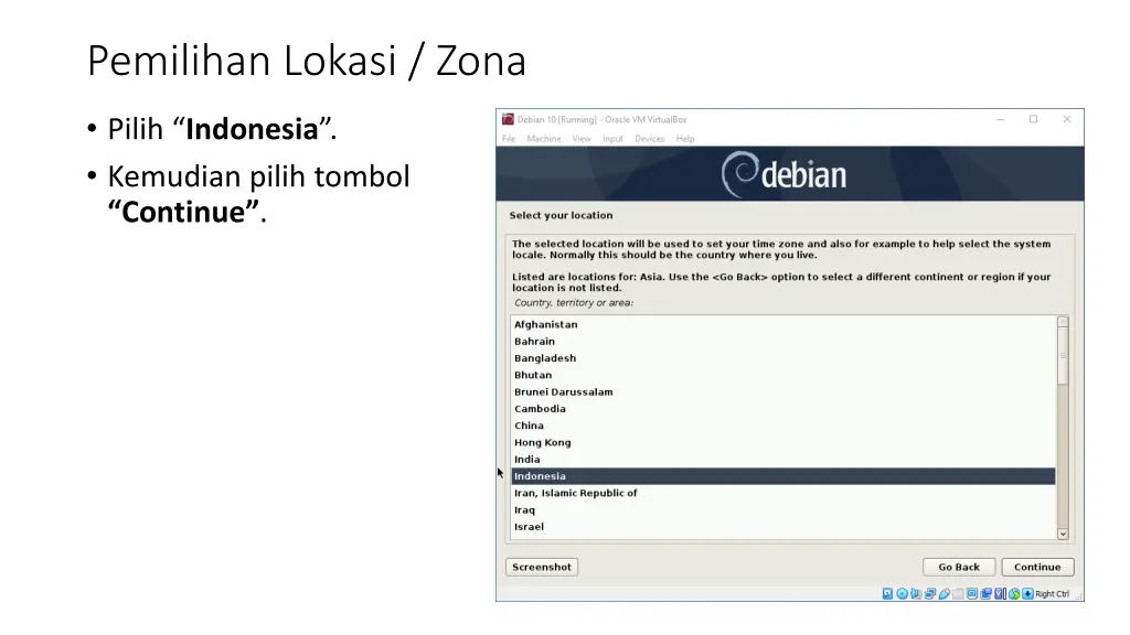 pemilihan lokasi zona 2