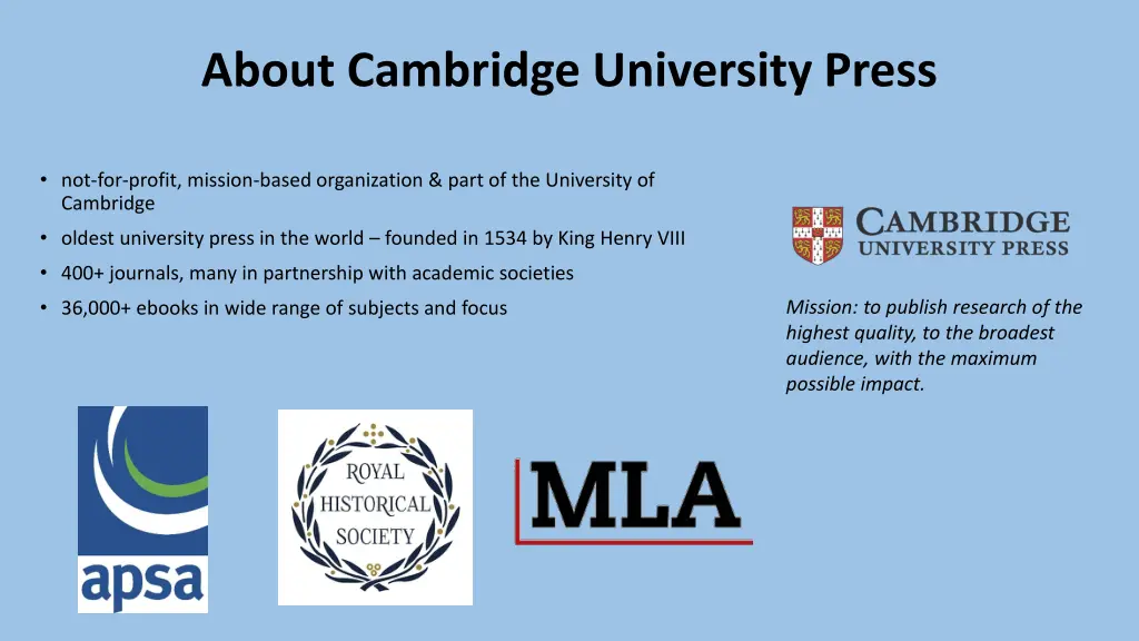 about cambridge university press