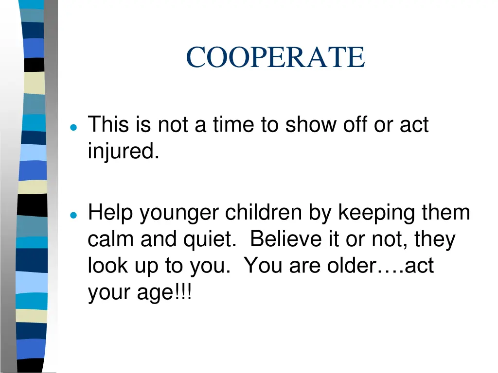 cooperate