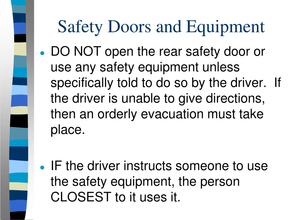 safety doors and equipment