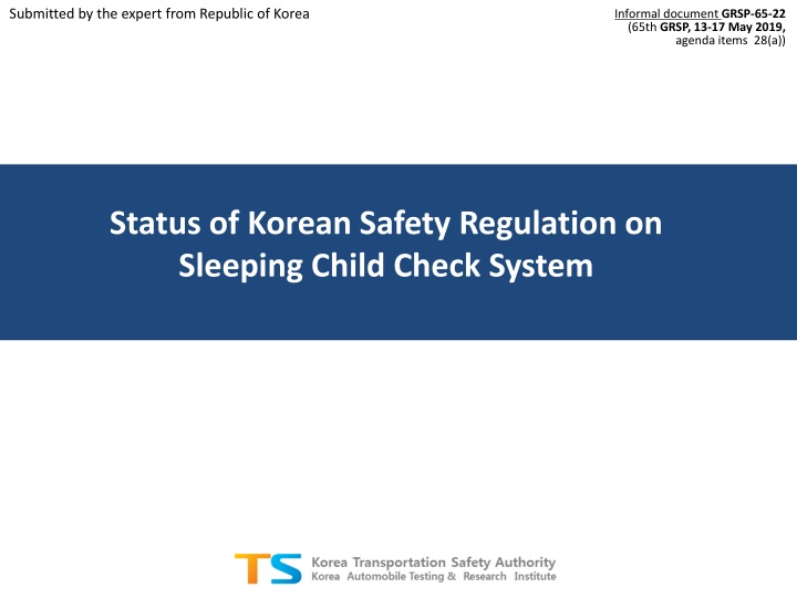 submitted by the expert from republic of korea