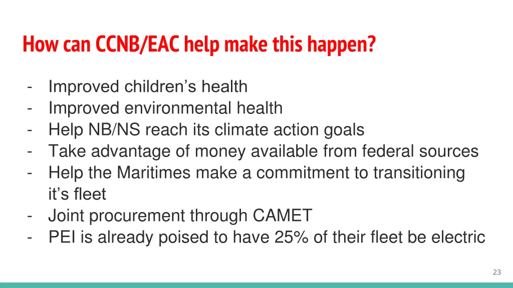 how can ccnb eac help make this happen