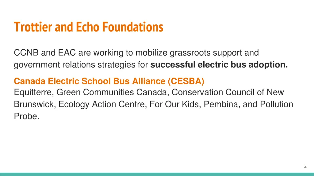 trottier and echo foundations
