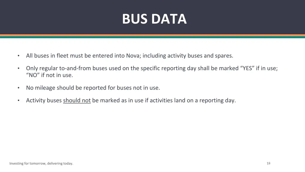 bus data